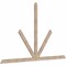 Ekena Millwork Saratoga Smooth Timber Gable Bracket, Douglas Fir, 96"W x 60"H x 1 1/2"D x 3 1/2"F, 15/12 Pitch GBW096X60X0204SAR00SDF - alternate 2